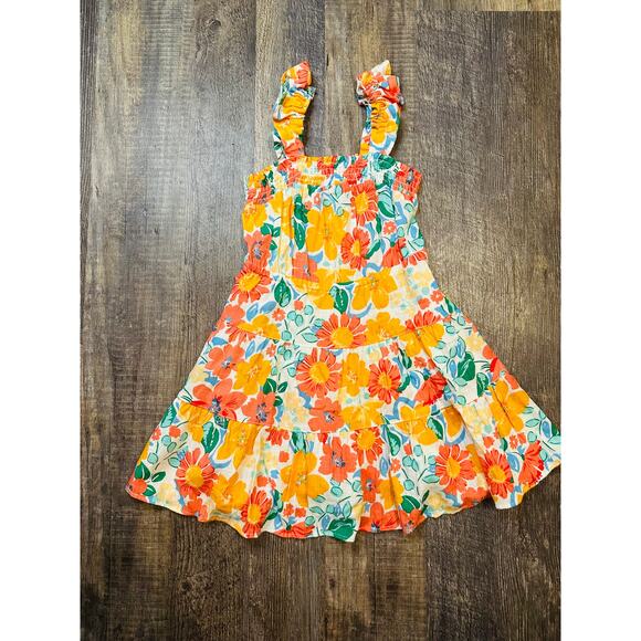 Copper Key Other - Copper Key Girls Multicolor Floral Smocked Sleeveless Tired Dress Size XL NWT